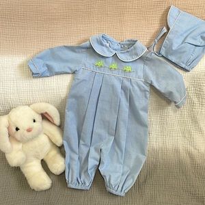 BabyBoy-Premie-Car Smock-NWT